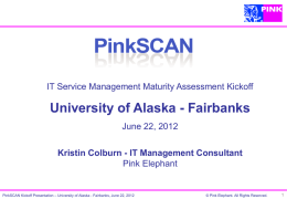 PinkScan - Kick Off Presentation