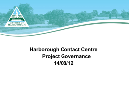 Project Governance - Charnwood Borough Council