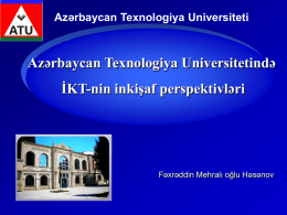 buranı - Azərbaycan Texnologiya Universitet