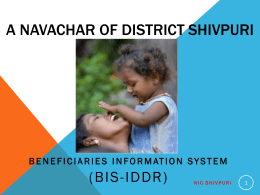 A NAVACHAR SCHEME &ndash; DISTRICT SHIVPURI