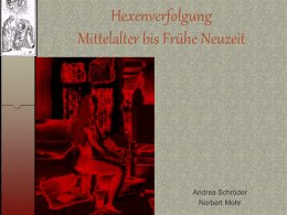 Hexenverfolgung Mittelalter bis Frühe Neuzeit
