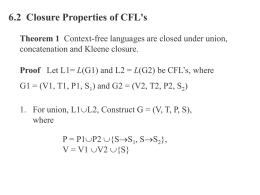 Closure Properties of CFL`s