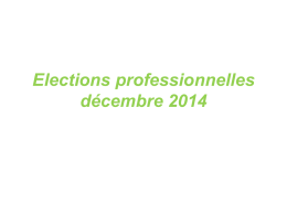 Elections prof reunion 4 dec 2014
