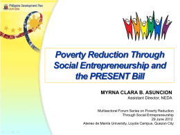 Poverty Reduction Through Social Entrepreneurship