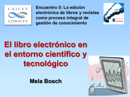 Presentación - Centro Argentino de Información Científica y