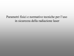 Normativa che regola l`impiego di laser