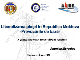 Piaţa energiei electrice în Republica Moldova