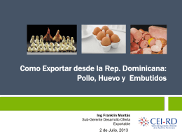 Como Exportar Pollo-Huevo-Embutidos - CEI-RD