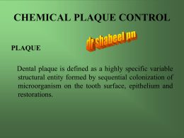 CHEMICAL PLAQUE CONTROL - WordPress.com