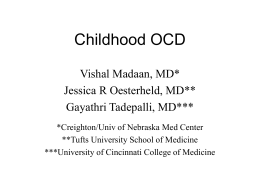 507 Childhood OCD - University Psychiatry