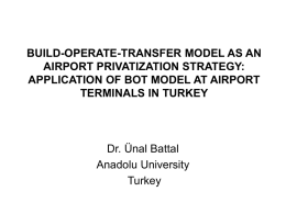 applications of terminal operating with bot model