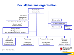 Socialtjänstens organisation
