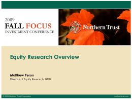 Equity Research - Northern Trust