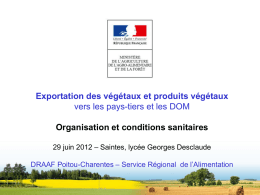 29/06/2012-présentation SRAL - DRAAF Poitou