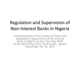 Non-Interest Banking and Finance