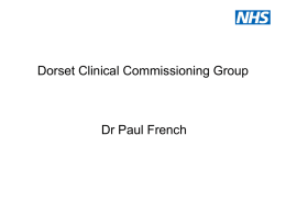 Clinical commissioning groups -