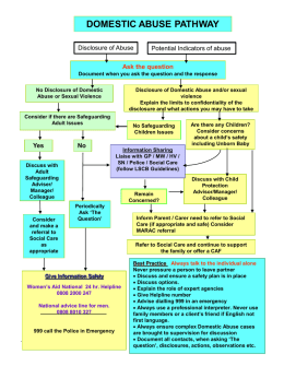 Domestic Abuse Pathway