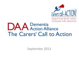 Carers C2A - Dementia Action Alliance