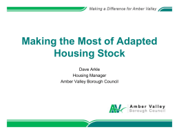 Making the Most of Adapted Housing Stock