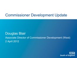 Commissioner Development Update