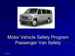 Passenger Van Safety
