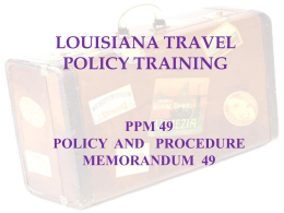 Office of State Travel Training