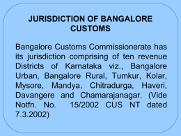 Achievements of Bangalore Customs