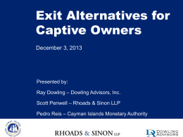 Exit Alternatives for Captive Owners