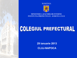 Ianuarie 2013 - Prefectura Cluj