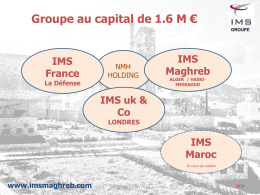 Présentation IMS Groupe version Française