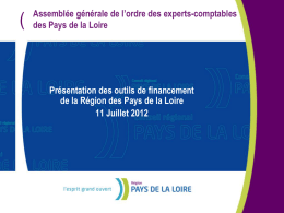 Diapositive 1 - Ordre des experts comptables des Pays de Loire