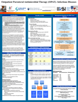 Poster Presentation: OPAT Programme
