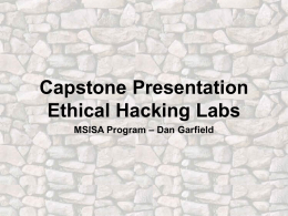 Ethical Hacking Labs