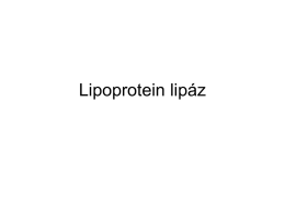 Lipoprotein lipáz
