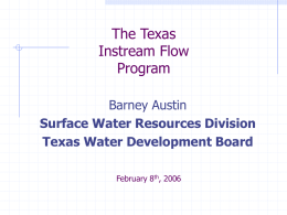 presentation - Texas Water