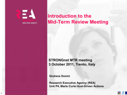 Introduction to the Mid-Term Review Meeting