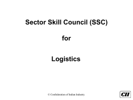 Logistics Sector Skill Council (SSC) - DDU-GKY