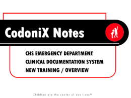 CodoniX Notes