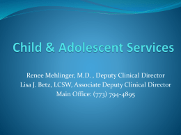 DHS/DMH Child and Adolescent Services