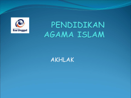 Materi 8 - ESA233-Pendidikan Agama Islam