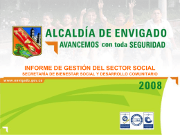 Presentación: Rendición de Cuentas Sector Social 2008