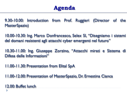 Prof. Ruggieri Presentazione - Sistemi Avanzati di Comunicazione e