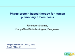 Phage protein based therapy for human pulmonary