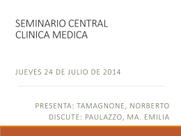 Discusion 24-07-14 - Clinica Médica Hospital Provincial Rosario