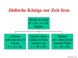 Jüdische Könige zur Zeit Jesu