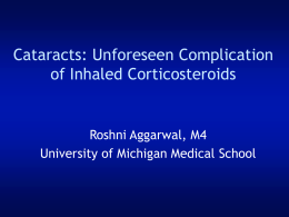 Inhaled Corticosteroids - University of Michigan Health System