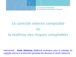 Le r&eacute;f&eacute;rentiel de contr&ocirc;le interne comptable