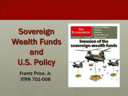 Sovereign Wealth Funds (SWF) Investment and - US-Global