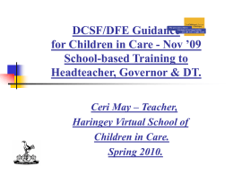Training: Guidance for Governors, Heads
