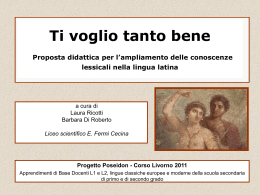 Ti voglio tanto bene. Proposta didattica per l`ampliamento delle